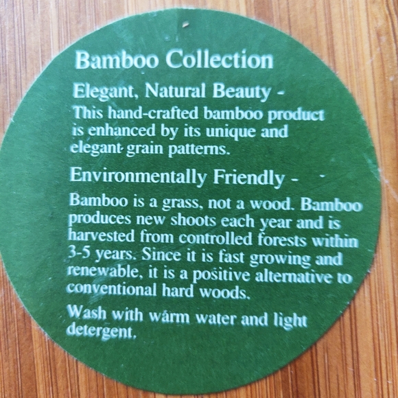 New bamboo tray with placemats. - Picture 6 of 13